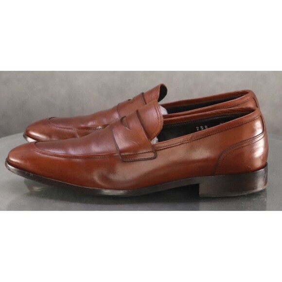 To Boot New York Men's Penny Loafer Dress Shoes Size EU 7.5 US 8.5 Made In Italy - Picture 2 of 12